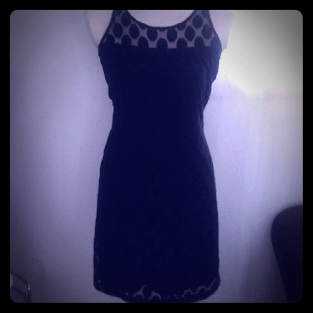 Black lace dress
